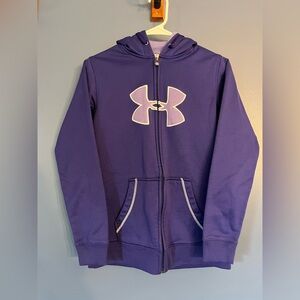 Under Armour purple full zip sweatshirt